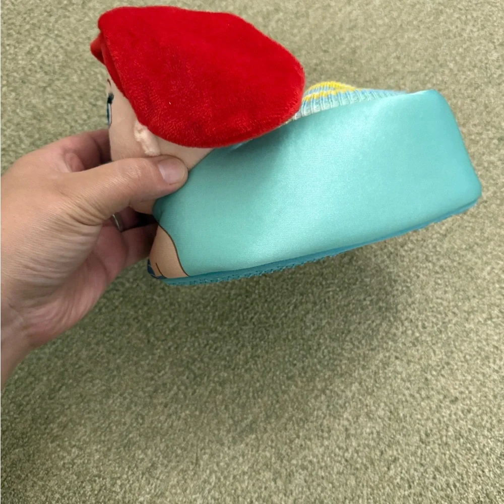 Disney Ariel and Flounder Kids Slippers - Red and Yellow Sz 9/10